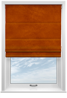 Odessa Velvet, Rust - Twist&Fit Roman Blind